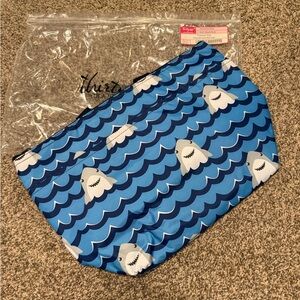 Thirty-One Blue Shark Print thermal Tote